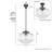 Saddle Creek 1 - Light Single Schoolhouse Pendant with Glass-91527891-91527889-91527887