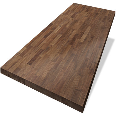 Gladys Acacia Solid Wood Butcher Block Countertop for DIY Workbench Top, Dining Table Top, Kitchen Island Top, 1.5in Thick, 30/36in Width
