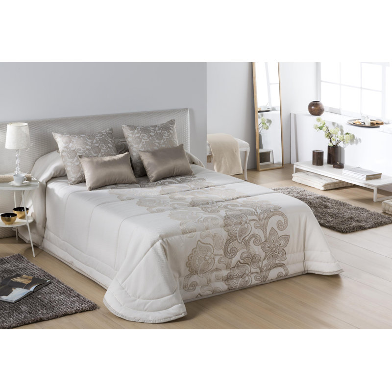 Romina No Pattern Bedspread, Mauve, 235 x 260 cm Bedspread