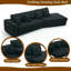 133" Convertible Sleeper Sofa Bed with 3-Seat Capacity & Upholstery-830931146