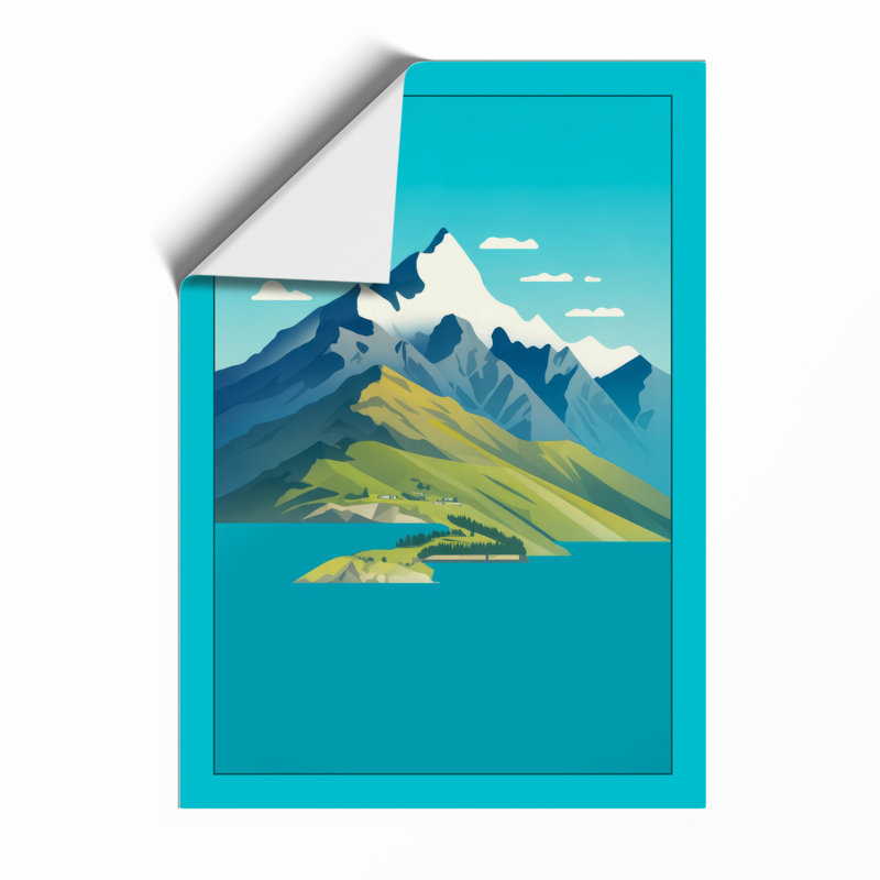 Mountain Peak Geometric - Print, Unframed, A2 - 59.4 x 42.0 cm