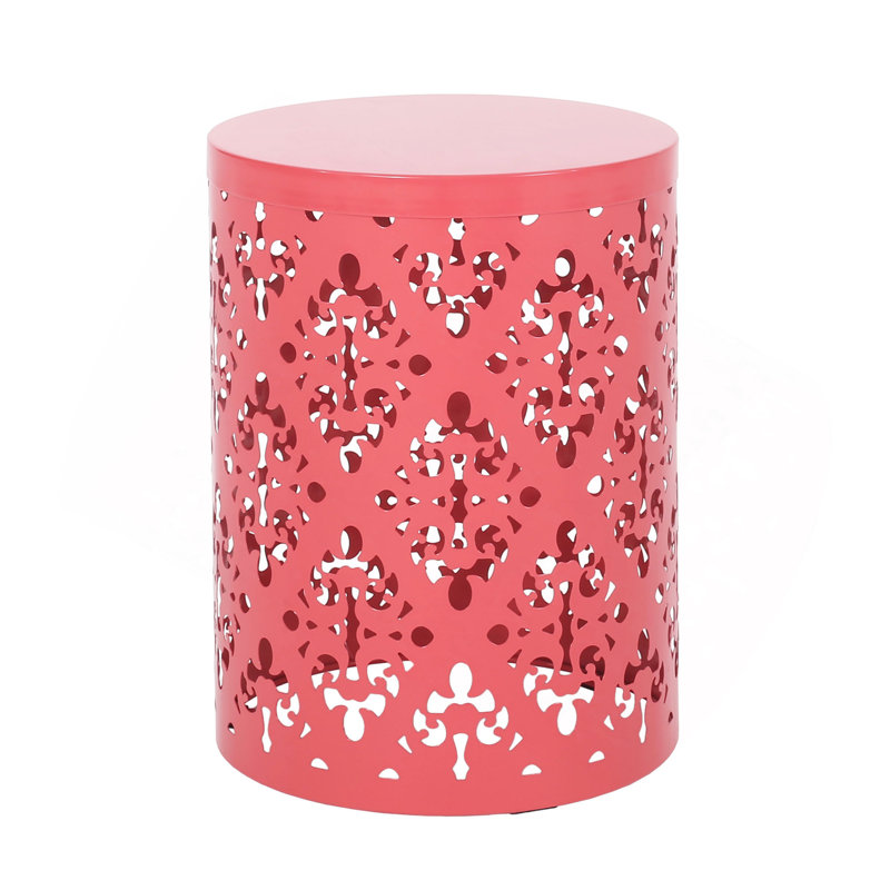 Table d'appoint Faliha, 2, Corail foncé