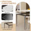 Table de salle à manger rectangulaire en métal L 62,99 po x l 31,49 po Kevene