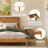 Solid Wood Queen Bed Frame with Headboard, 800lbs Capacity Scandinavian Platform Bed, Caramel Finish, Non-Slip and Noise-Free, No Box Spring Needed-816769562-805927952