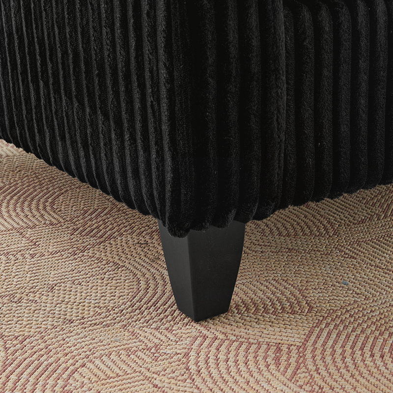 Fauteuil Lazy, Noir