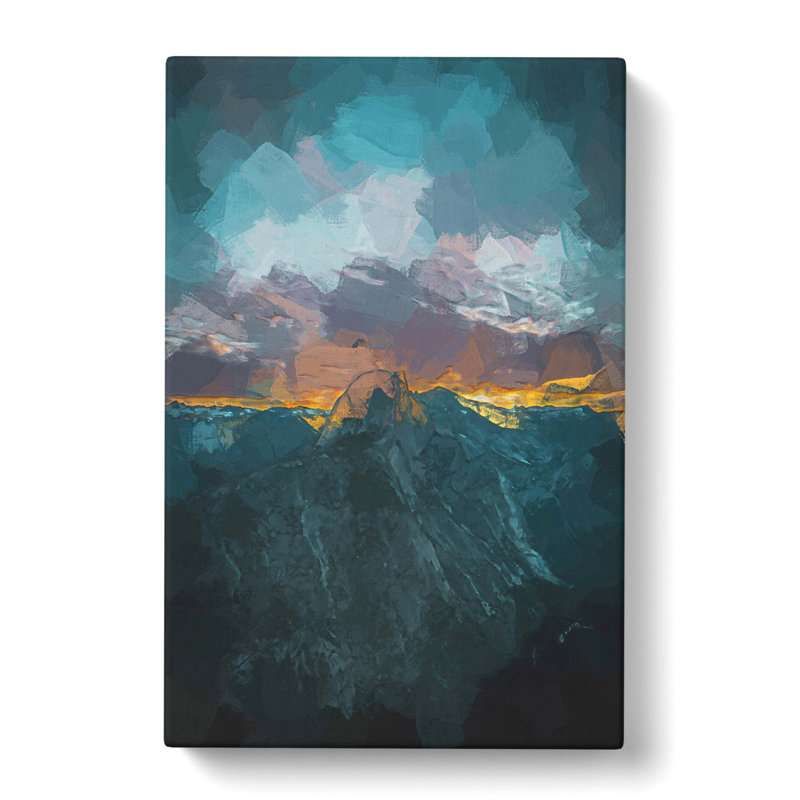 Mountains In California In Abstract - Wrapped Canvas Print, 76cm H x 50cm W x 3cm D