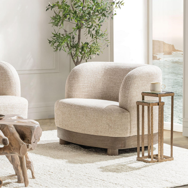 Chaise d'appoint rembourrée Meera