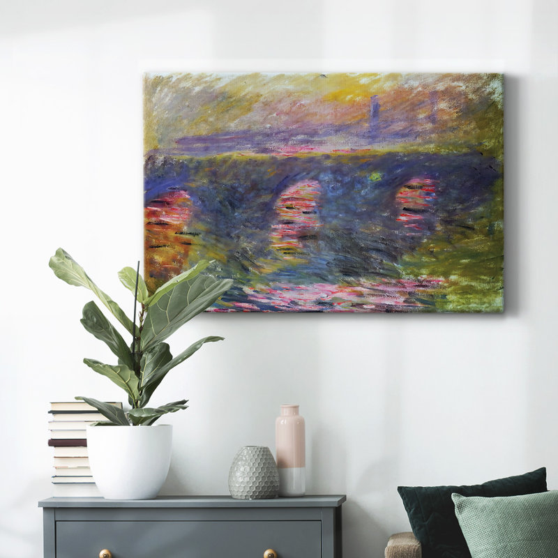 Waterloo Bridge, 1899-Gallery Wrapped Canvas, 32" H x 48" W