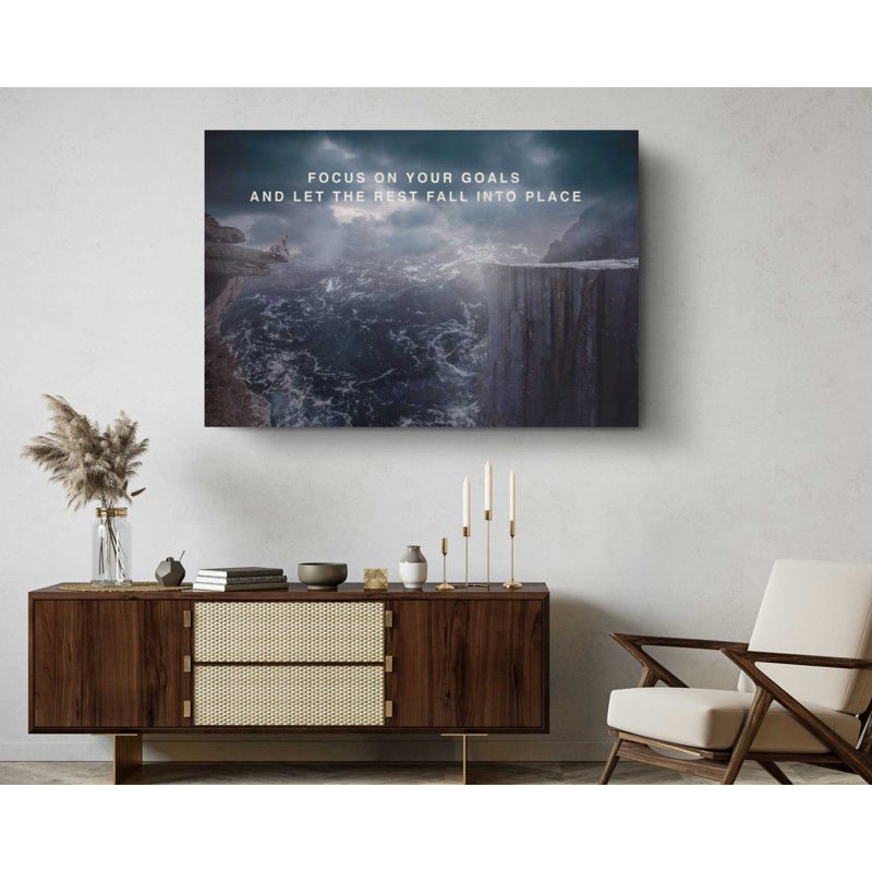"Focus on your aid", impression sur toile, art mural sur toile, H 16 po x l 24 po x P 1 po