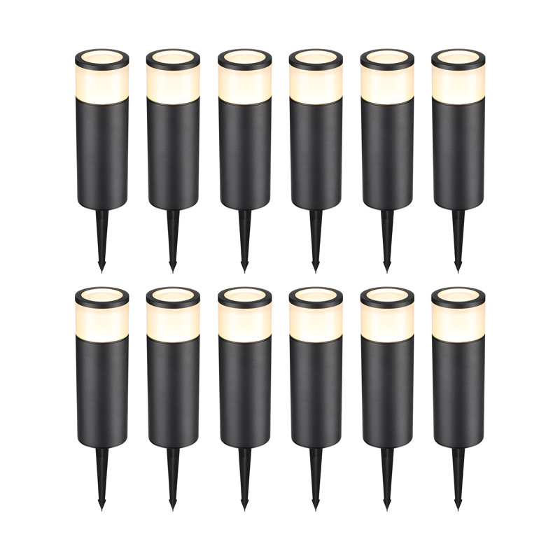 Led Landscape Path Lights, Aluminum Housing, 12v-24v Low Voltage, 3000 K