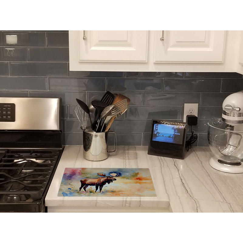 Moose Glass Cutting Board Large