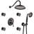 Shower Faucet In Matte Black - 4 Spray Options, Water Flow Control Modes, Powerful-127368503
