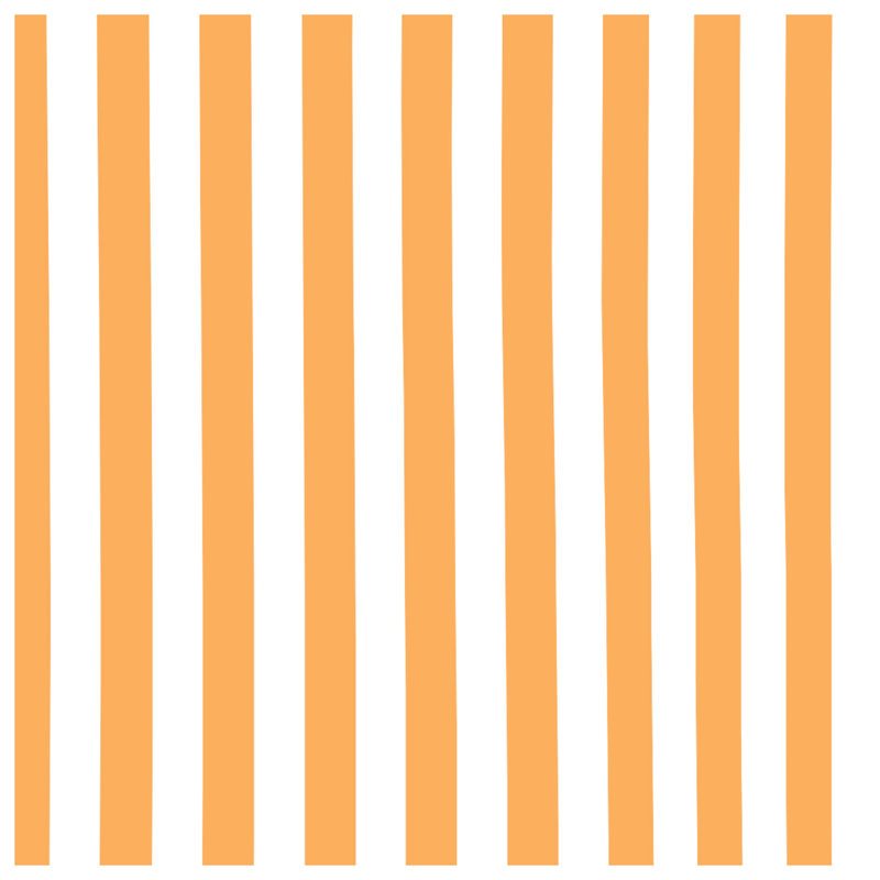 Orange Vertical Stripes Window Curtains, Stripes Sheer & Blockout Curtains - 1 Panel, Blocage, 50 po x 92 po - 1 panneau