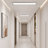 1 - Light 39.37" LED Dimmable Crystal Flush Mount