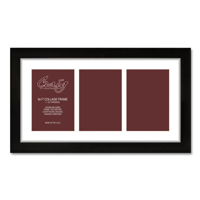 Black Matte Picture Frame with Mat