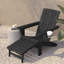 Chaise Adirondack toutes saisons avec repose-pieds et porte-gobelet Avir-86836284