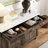 2-Drawer 2-Door Accent Chest With Rustic Design