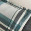 Édredon en microfibre 9 pièces pour grand lit et drap en tissu écossais noir sarcelle-118755843