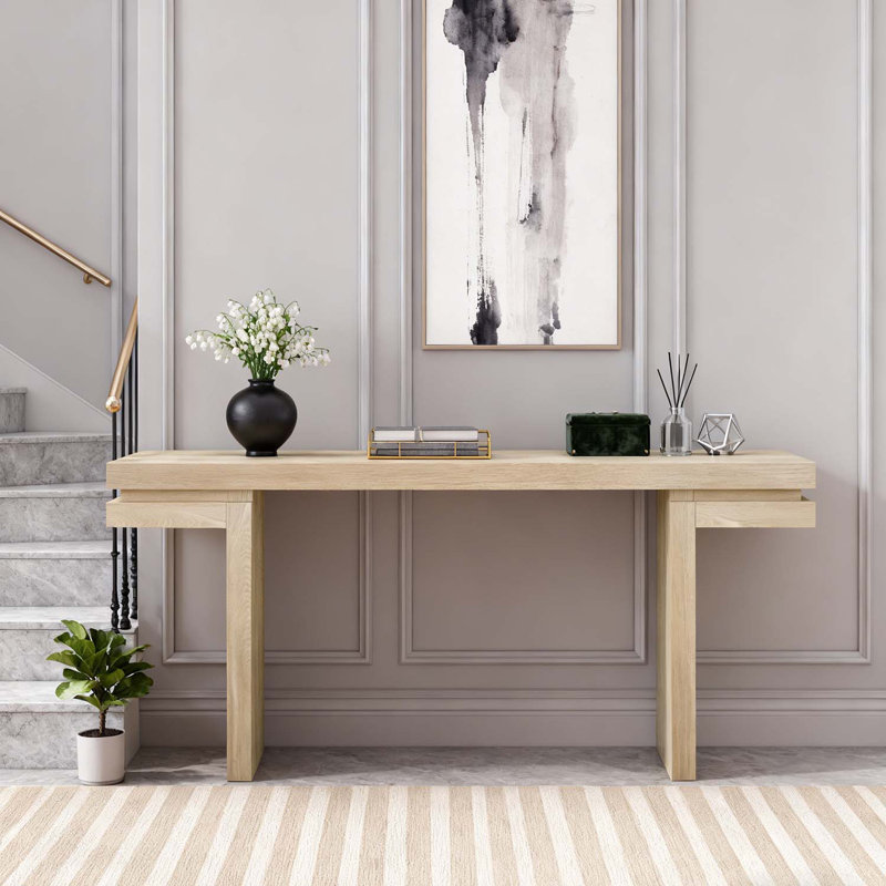 Wood Console Table, Oak