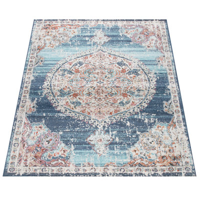 Tapis oriental bleu