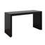 Console moderne avec motif rayé unique, table d'entrée étroite en placage de bois massif Paulownia, derrière la table de canapé-668849820