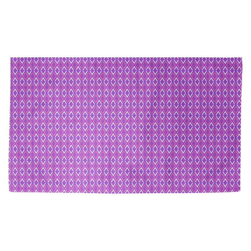 Tapis mauve/blanc arrow diamants Avicia, Rectangle 2 pi 2 po x 3 pi 4 po