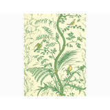 Bird and Thistle 30' L x 27" W Wallpaper Roll