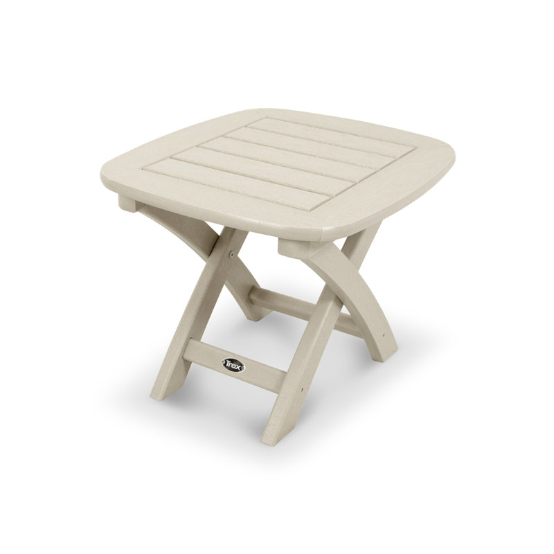 TREX Outdoors Yacht Club 21" x 18" Side Table, Beige