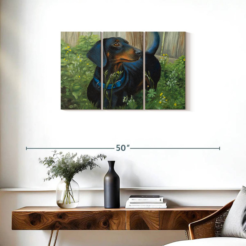 Brampt Dachshund, 20" H x 33" W
