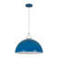 1-Light Simple Design Colorful Dome Pendant Light with Adjustable Height-127149932