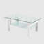 Table basse 2 couches en verre trempé transparent-1474454649-1474454651-1474454625