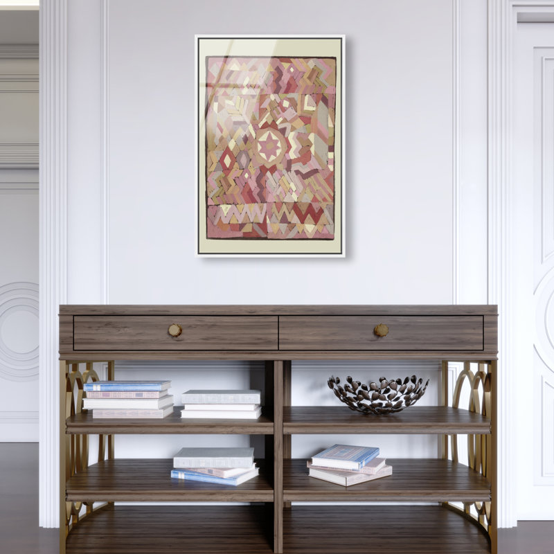 Tapestry Boehme Print by Oliver Gal, 55"H x 37"W, White Floater Frame