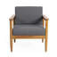 Fauteuil club en bois