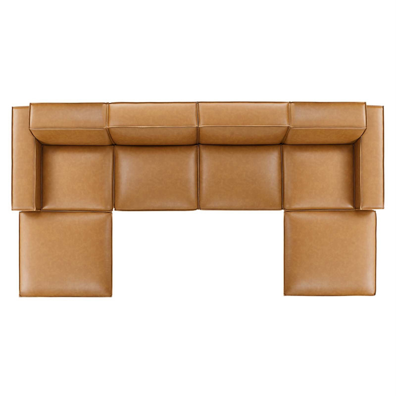 Modway Restore 6-pc. Vegan Leather Sectional Sofa