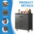 Heavy-Duty Metal Storage Cabinet With Wheels - 3 Drawer Tool Cabinet For Garage, Office, And Home Organizer Solutions, Black/Gray