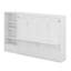 Lit escamotable avec compartiments de rangement et tablette réglables en hauteur, cadre de lit mural avec 1 tiroir, lit plateforme pliable multifonctionnel-148752887