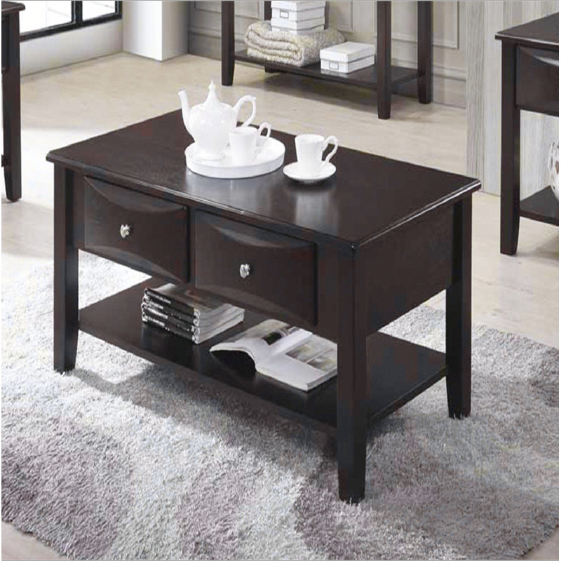 Table basse à deux tiroirs