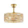 18" Windermere Caged Crystal Ceiling Fan with Light and Remote