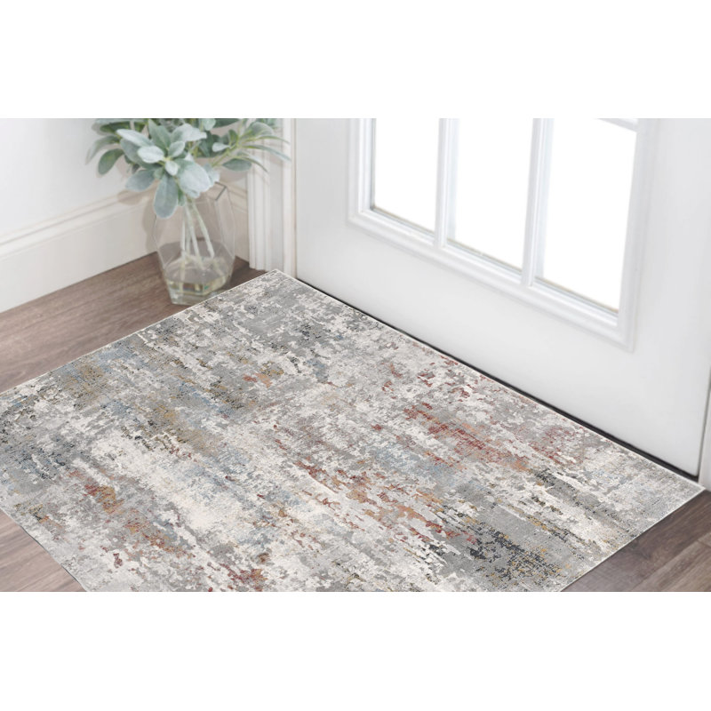 Claritha Washable Abstract Rug