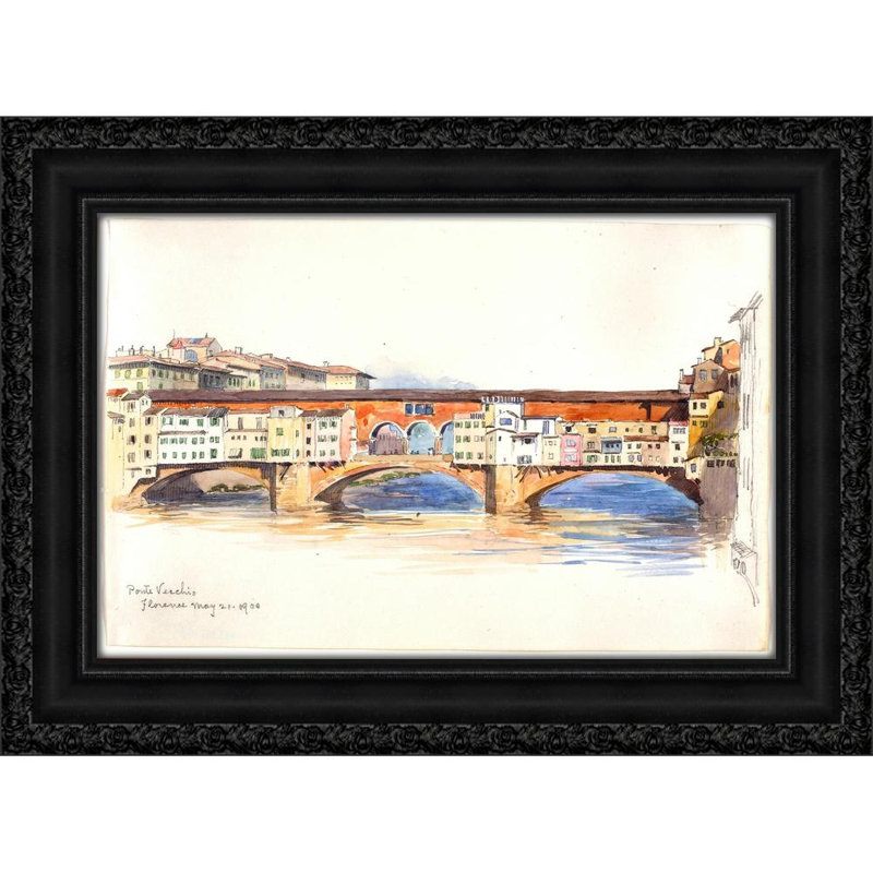 Ponte Vecchio, Florence (1900), H 13 po x l 18 po