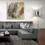 Art mural en forme de verre épique «Shaped In Grey» par Scherrer Finch, 36 po x 36 po