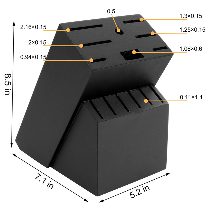 14 Slot Universal Knife Holder Countertop