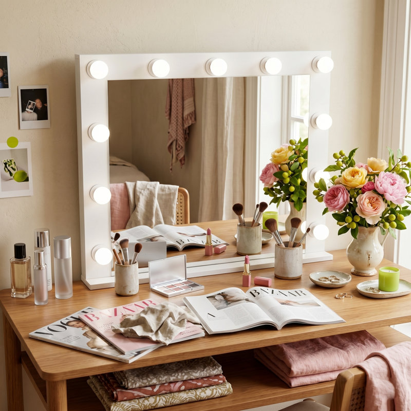  Miroir de maquillage lumineux Boahaus Sivas
