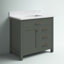 Meuble-lavabo simple 36 po Ajhane-649224796
