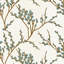 White/Wheat Polyester Blend Fabric