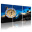 Ensemble de 3 impressions sur toile Golden Compass Blue Waves Black Rocks-946616606