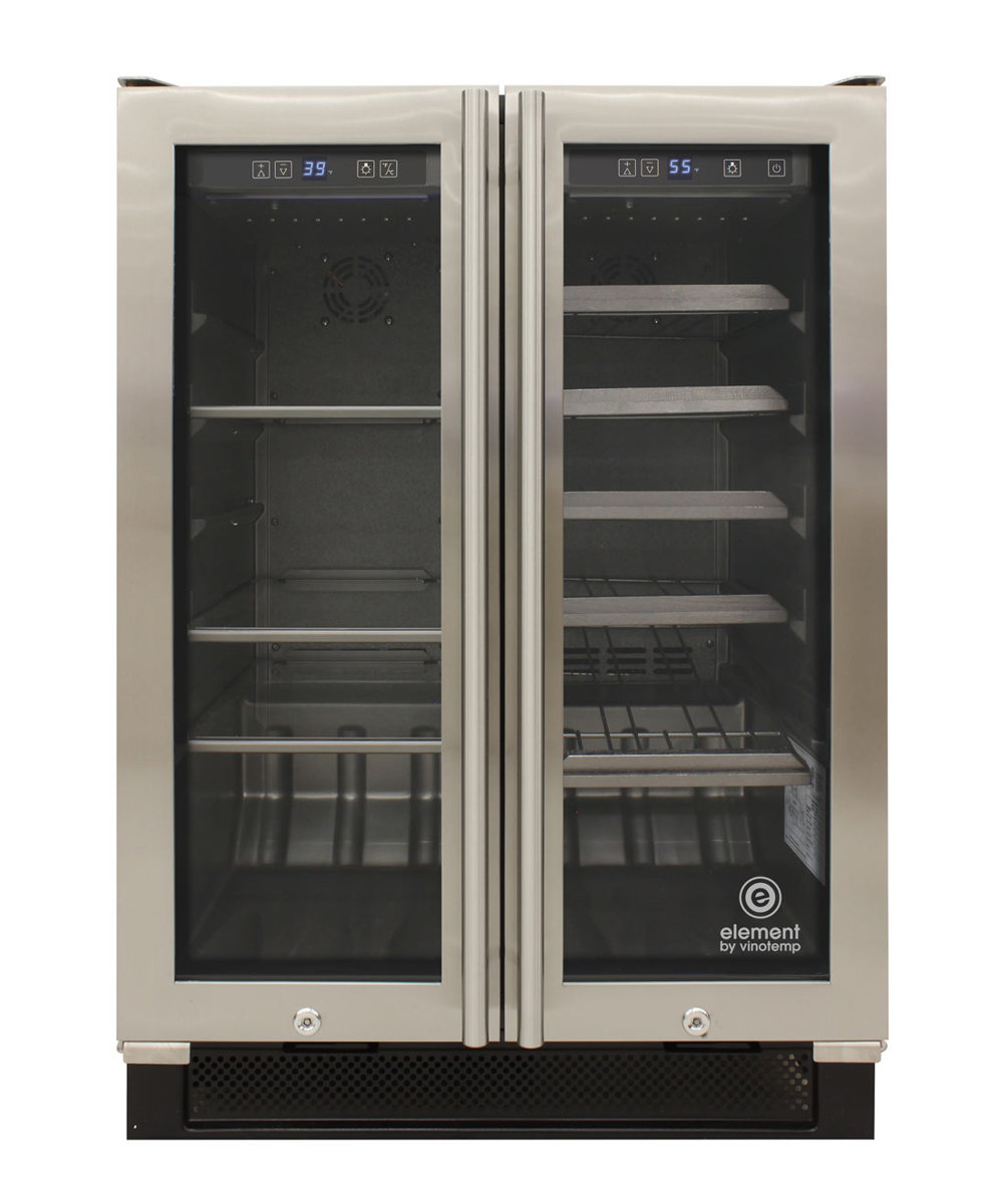 21 Bottle and 55 Can Dual Zone Freestanding/Built-In Wine and Beverage Cooler | Fridge.com