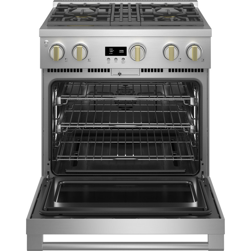 Monogram 30" Professional Range With 4 Burners, Natural Gas, 5.7 cu ft