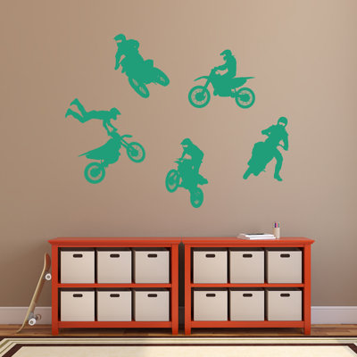 Adhésif décoratif motocyclette tout-terrain