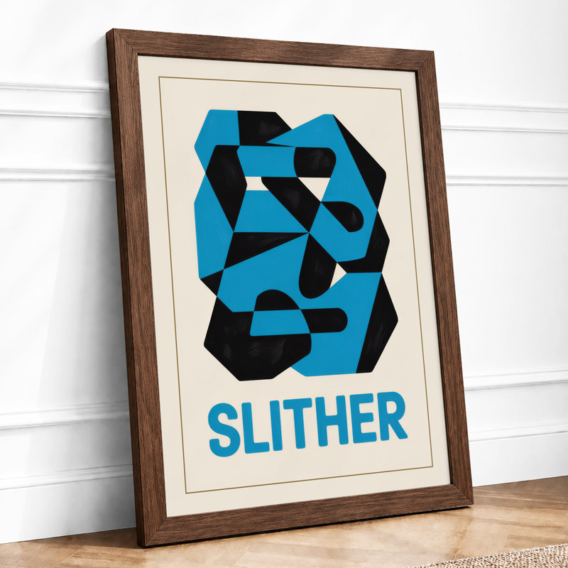 Slither Modern - Print, Walnut, A1 - 84.1 x 59.4 cm